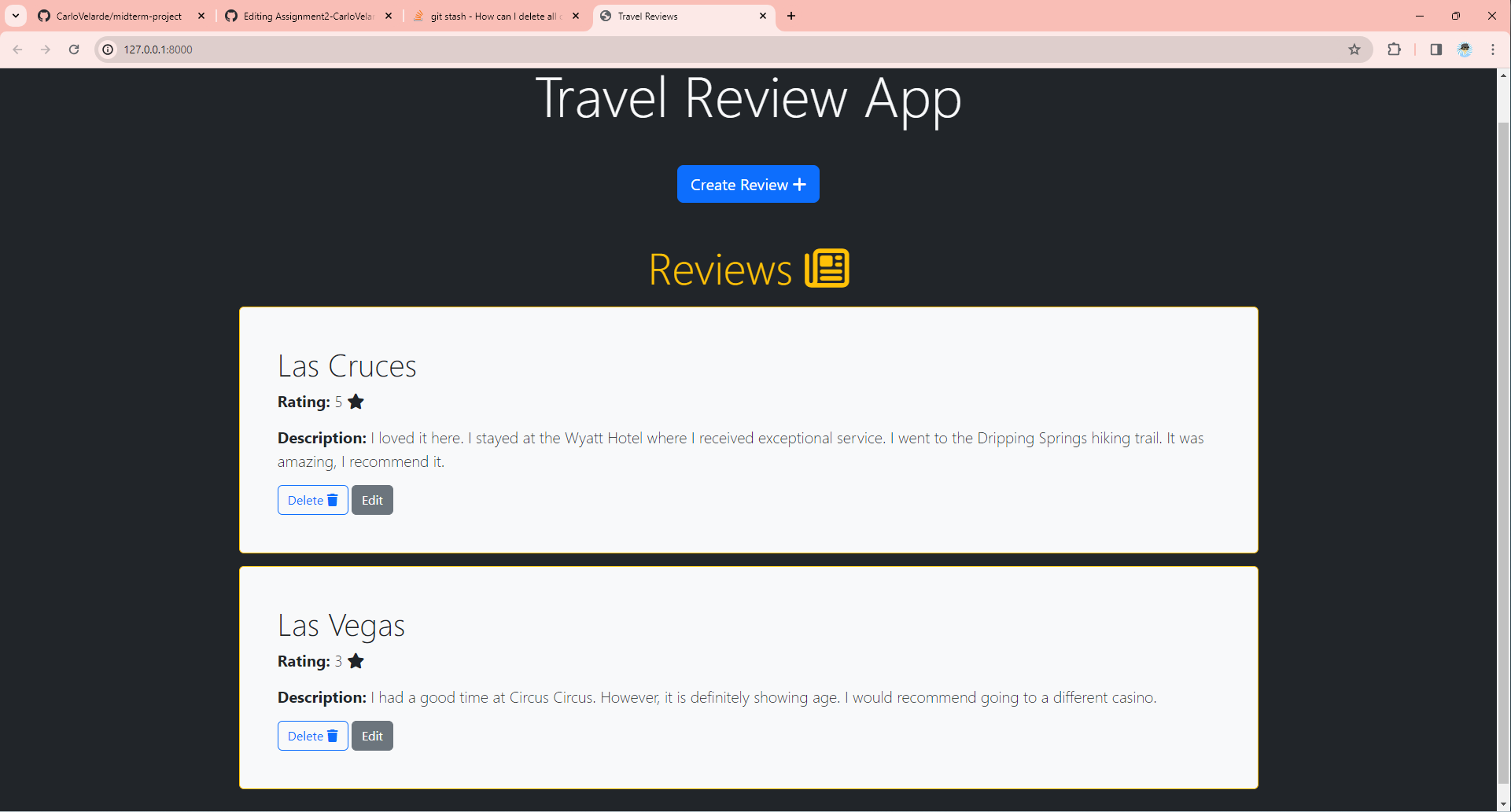 travel app